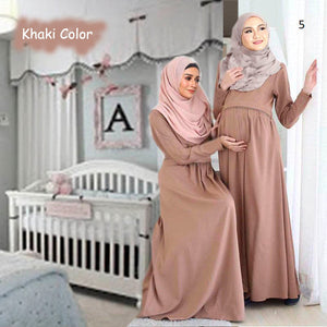 Isabela Maternity Jubah - Clearance - Khaki - Size XL