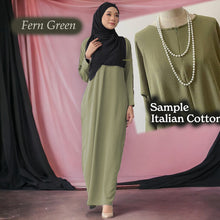 Vardah Italian Crumple Cotton Jubah A