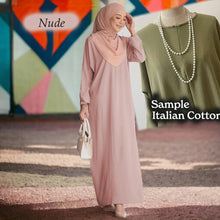 Vardah Italian Crumple Cotton Jubah A