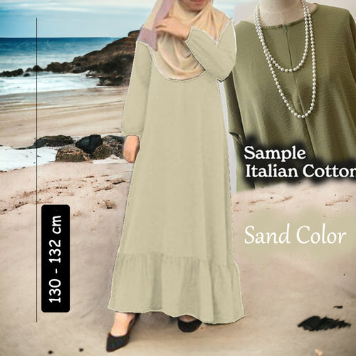 Jemma Cotton Tunic Jumbo - Clearance - Sand - Size L
