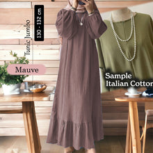 Henna Cotton Tunic Jumbo - Clearance - Mauve - Size L