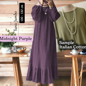 Henna Cotton Tunic Jumbo - Clearance - Midnight Purple - Size 10XL