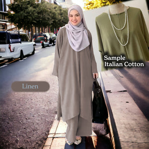 Ena Cotton Set  - Clearance - Linen - Size 3XL