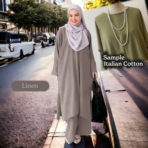 Ena Cotton Set  - Clearance - Linen - Size 4XL