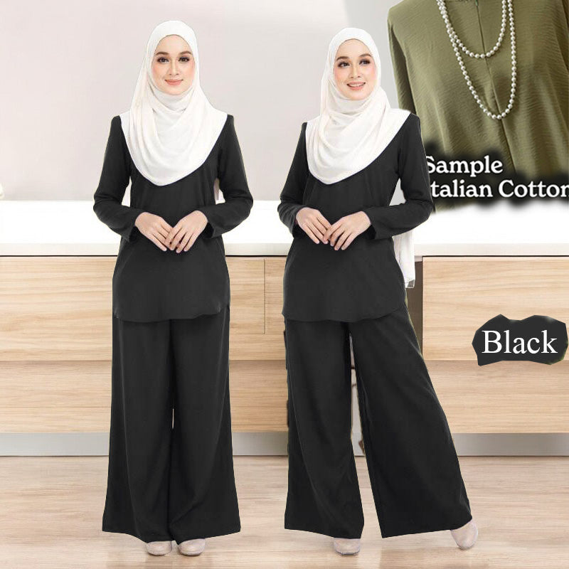 Nasira Cotton Set with Loose Pants A