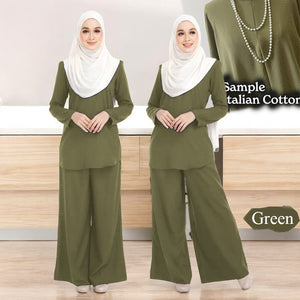 Nasira Cotton Set with Loose Pants A