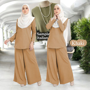 Nasira Cotton Set with Loose Pants A