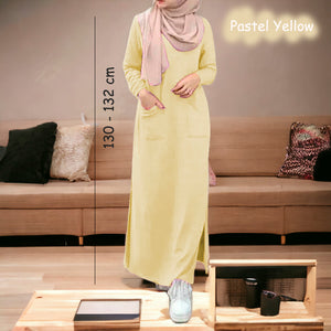 Leya Tunic Jumbo - Clearance - Pastel Yellow - Size 2XL