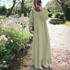 Omelia Tunic Jumbo - Clearance - Milky Green - Size S
