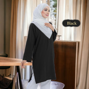 Zen Blouse - Clearance - Black - Size L