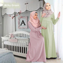 Isabela Maternity Jubah  B - Clearance - Milky Green - Size S