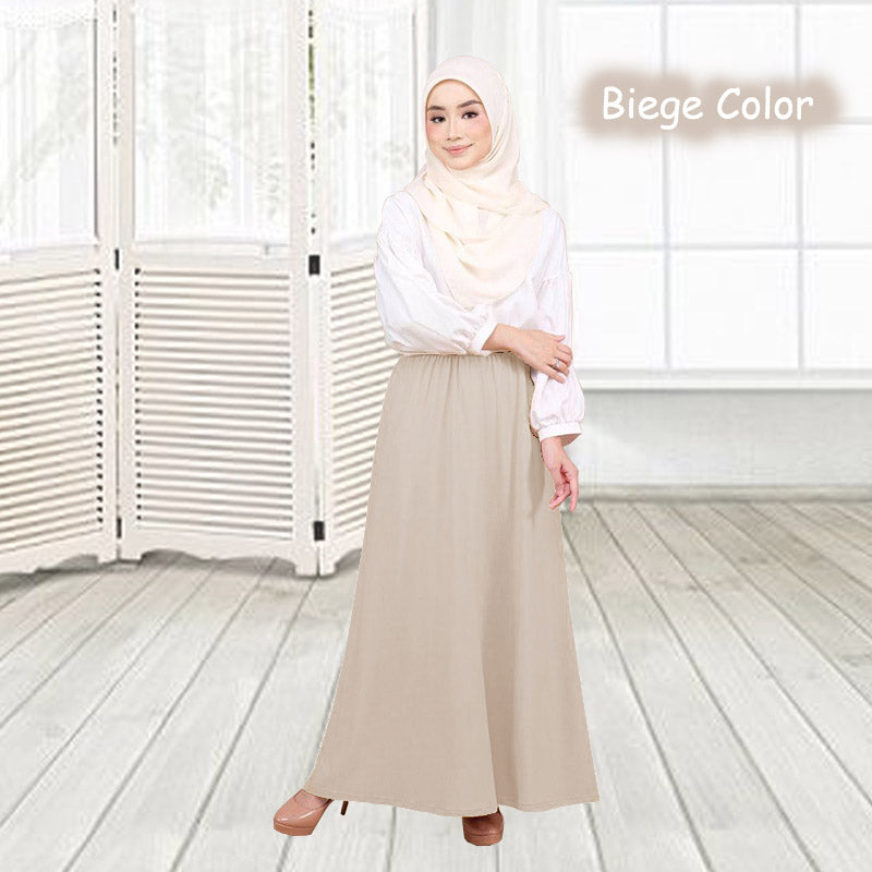 Amal Skirt Labuh - Clearance - Yellow - Size M