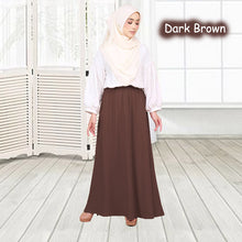 Amal Skirt Labuh - Clearance - Dark Brown - Size M