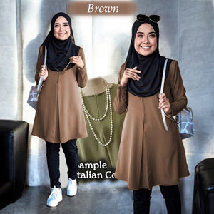 Umihana Cotton Blouse + FREE Tango Tudung (Pls choose color)