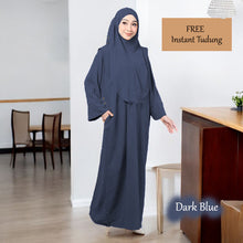 Violet Tunic Jumbo + Free Instant Tudung