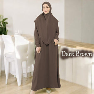 Zinna Abaya + Free Tie Back Instant Khimar