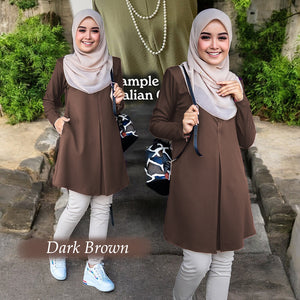 Umihana Cotton Blouse + FREE Tango Tudung (Pls choose color)