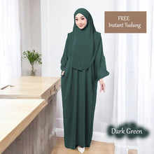 Violet Tunic Jumbo + Free Instant Tudung