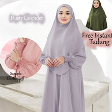 Xihana Elastic Cuff Jubah + Free Instant Tudung