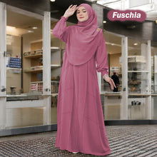 Letter Tunic Jumbo B (Loose Sleeve) - Free Instant Tudung