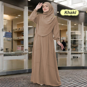 Letter Tunic Jumbo B (Loose Sleeve) - Free Instant Tudung