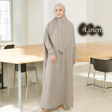 Zinna Abaya + Free Tie Back Instant Khimar