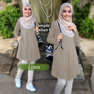 Umihana Cotton Blouse + FREE Tango Tudung (Pls choose color)