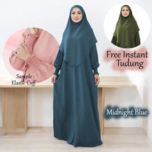 Xihana Elastic Cuff Jubah + Free Instant Tudung