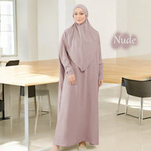 Zinna Abaya + Free Tie Back Instant Khimar