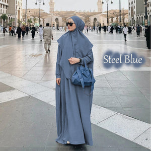 Zinna Abaya + Free Tie Back Instant Khimar