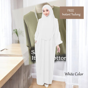 Violet Tunic Jumbo + Free Instant Tudung