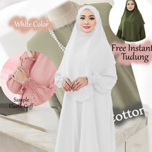 Xihana Elastic Cuff Jubah + Free Instant Tudung