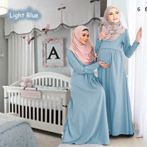 Isabela Maternity Jubah  - Clearance - Light Blue - Size XL