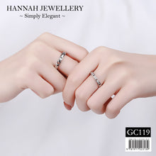 【GC119】Korean Block Chain Couple Ring