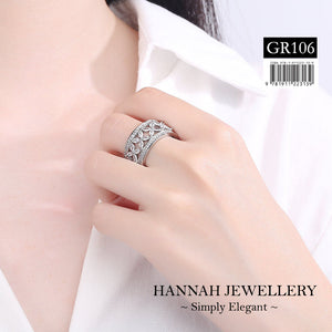 【GR106】Korean Butterfly Diamond Rings (Size 6, 7, 8 & 9)