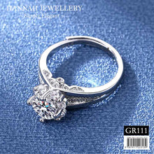 【GR111】Korean Floral Diamond Ring