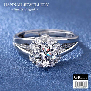 【GR111】Korean Floral Diamond Ring