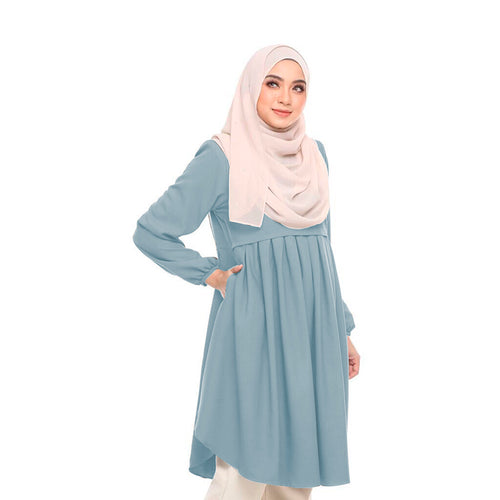 Rania Blouse - Clearance - Light Blue - Size M