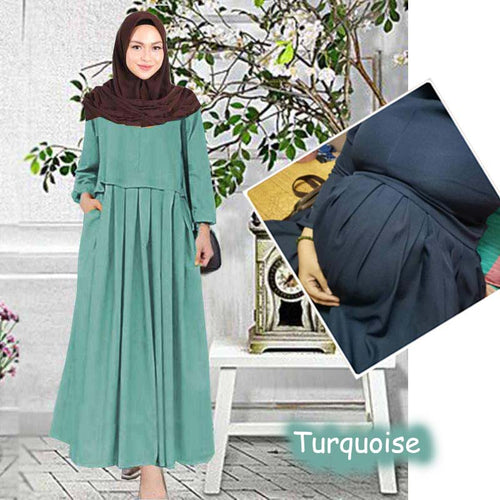 Alia Jubah C - Clearance - Torquoise - Size L